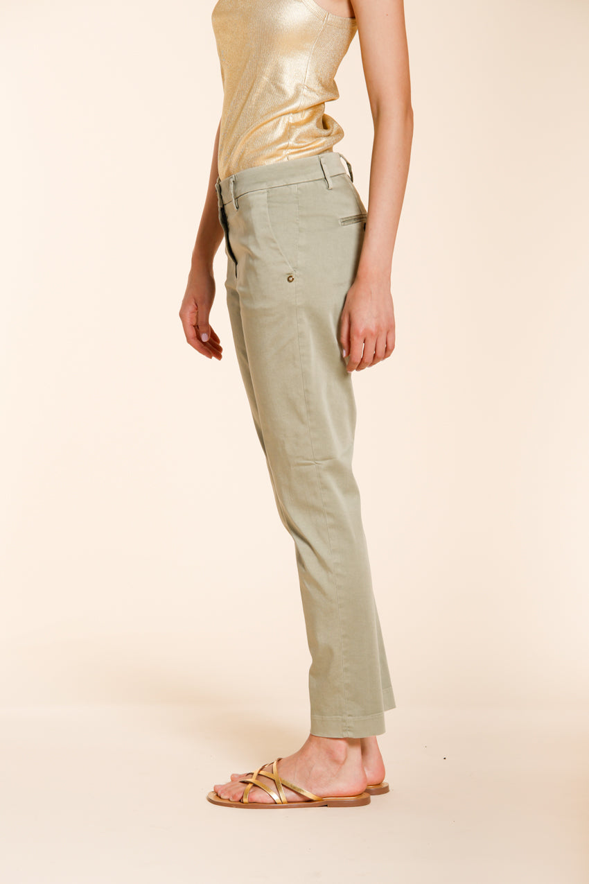 New York Slim Damen Chino Hose aus Stretch-Satin slim fit ①