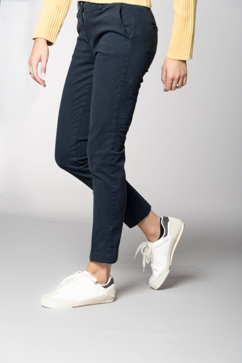New York Slim pantalone chino donna in raso bistretch slim fit