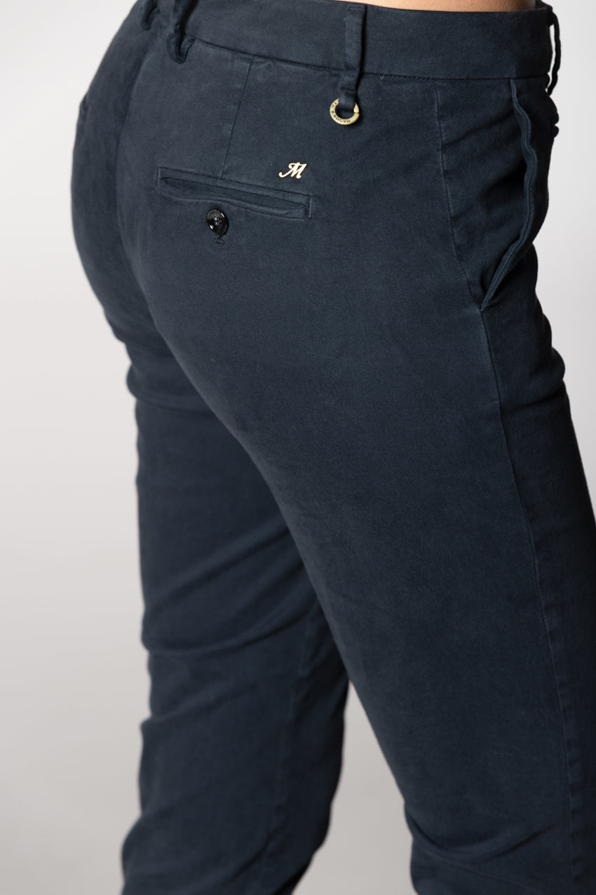 New York Slim pantalone chino donna in raso bistretch slim fit