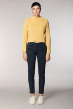 New York Slim pantalone chino donna in raso bistretch slim fit