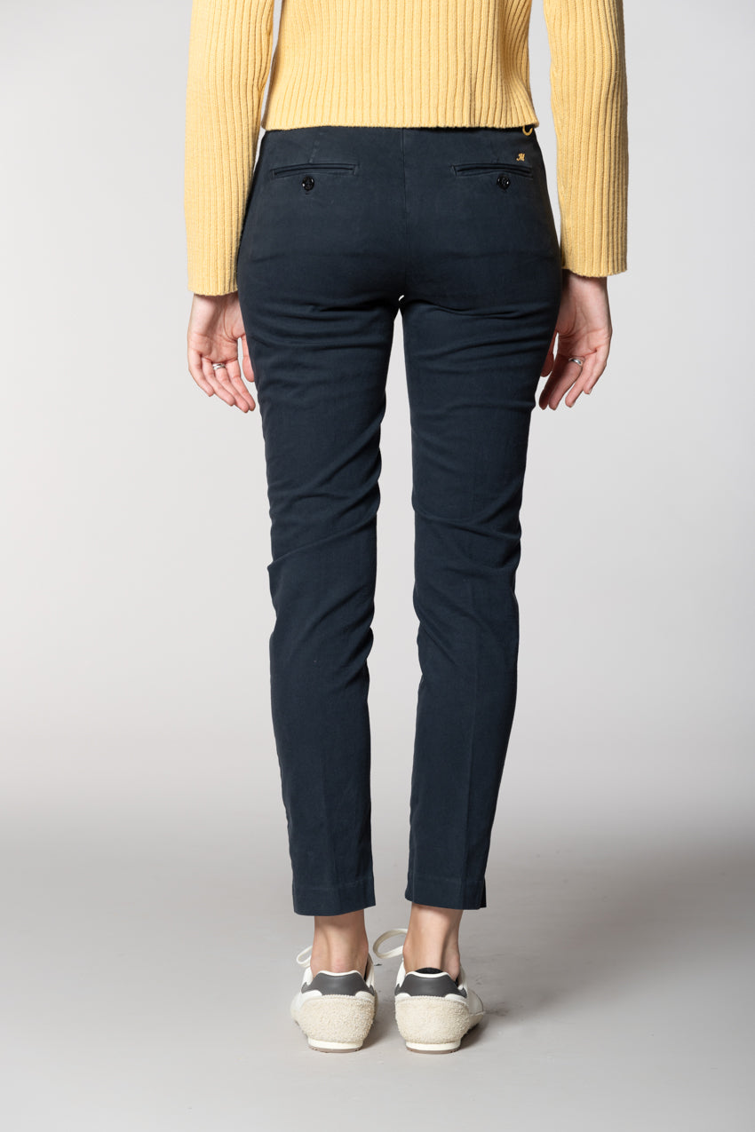New York Slim pantalone chino donna in raso bistretch slim fit