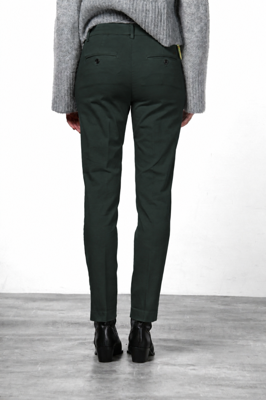 New York Slim pantalone chino donna in raso slim fit ①