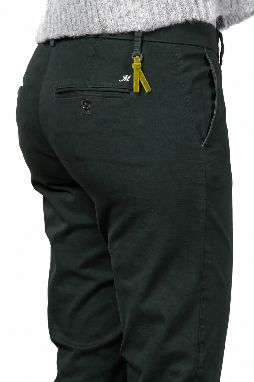 New York Slim pantalone chino donna in raso slim fit ①