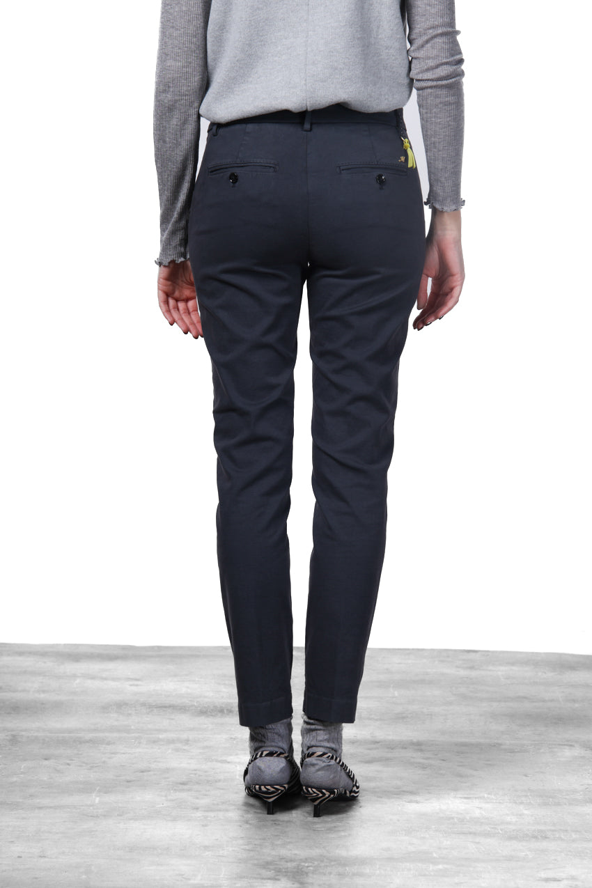 New York Slim pantalone chino donna in raso slim fit ①
