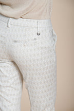 New York Trumpet Hose Chino Damen aus Jersey Rautenmuster slim fit