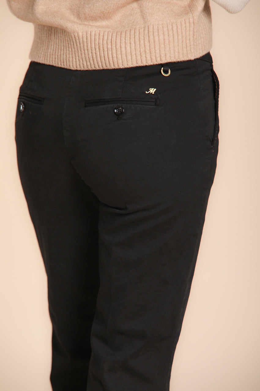 New York Trumpet pantalone chino donna in gabardina slim fit