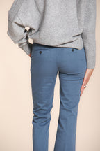 New York Trumpet pantalone chino donna in gabardina slim fit