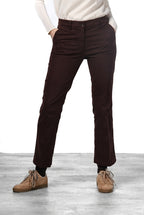 New York Trumpet pantalone chino donna in gabardina slim fit ①