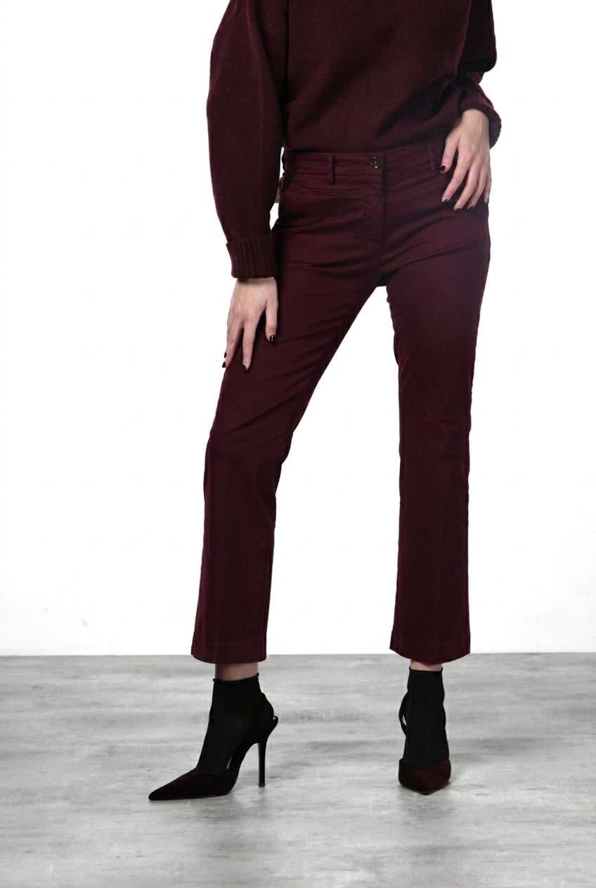 New York Trumpet Chinohose für Damen aus Gabardine mit slim fit ①