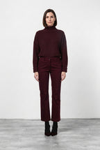 New York Trumpet pantalone chino donna in gabardina slim fit ①