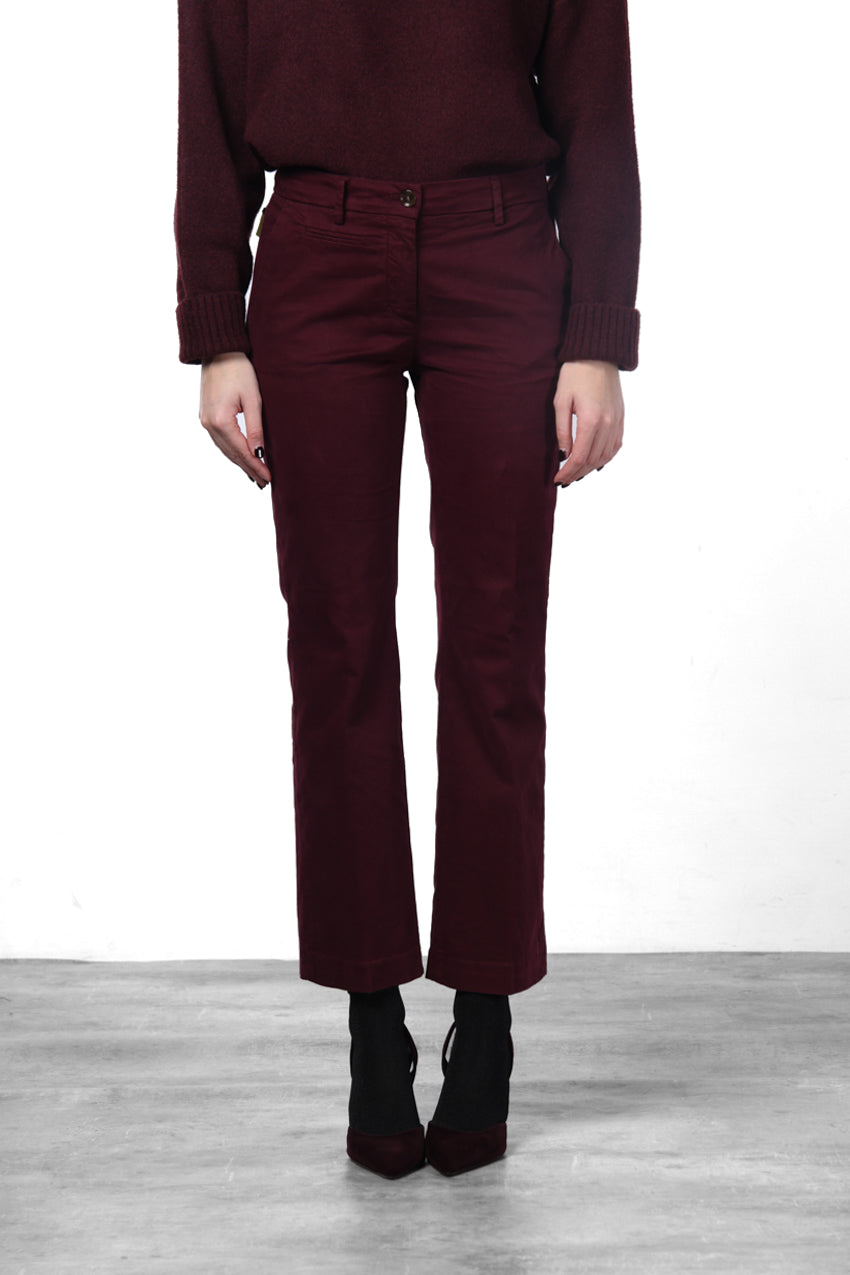 New York Trumpet Chinohose für Damen aus Gabardine mit slim fit ①