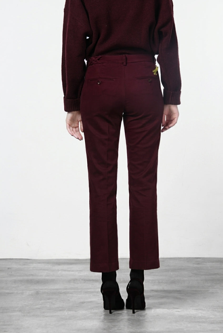 New York Trumpet Chinohose für Damen aus Gabardine mit slim fit ①