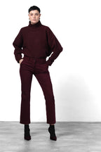 New York Trumpet Chinohose für Damen aus Gabardine mit slim fit ①