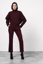 New York Trumpet pantalone chino donna in gabardina slim fit ①