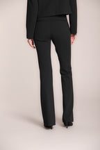 Foto 4 New York Flare pantalone chino donna in jersey piquet slim fit