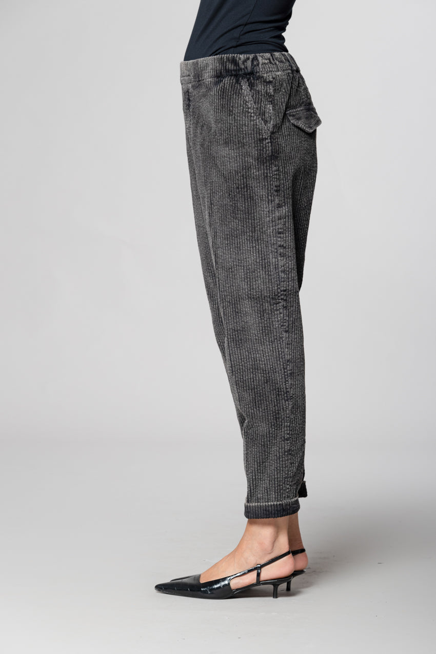 Malibu Jogger City Damen-Chinohose aus Cord Relaxed Fit
