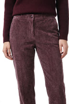 Malibu Jogger City pantalone chino donna in velluto a costa larga relaxed fit