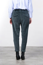 Malibu Jogger City pantalone chino donna in velluto a costa larga relaxed fit