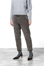 Malibu Jogger City pantalone chino donna in velluto a costa larga relaxed fit