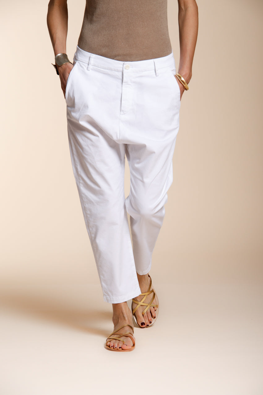 Malibu Jogger Hose Chino Damen aus Gabardine carrot fit