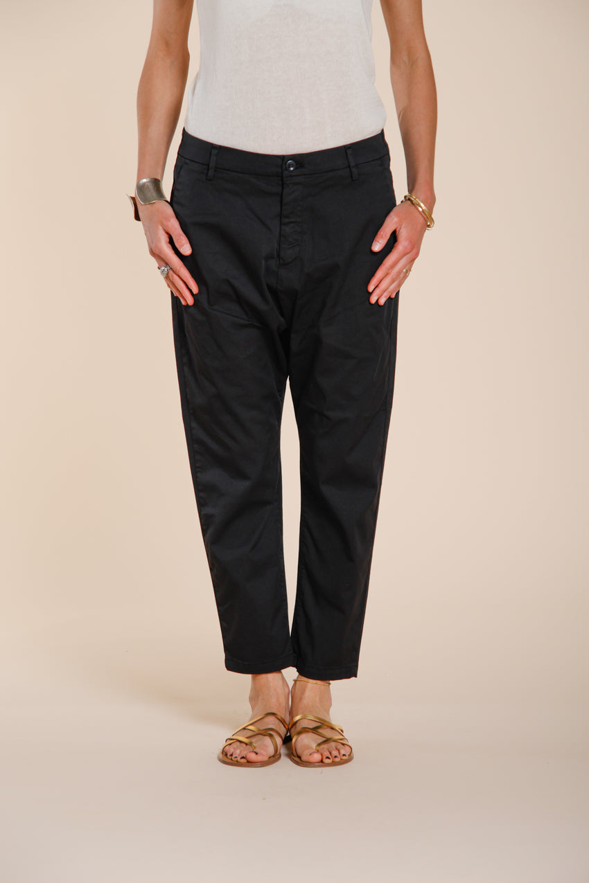 Malibu Jogger pantalone chino donna in gabardina carrot fit