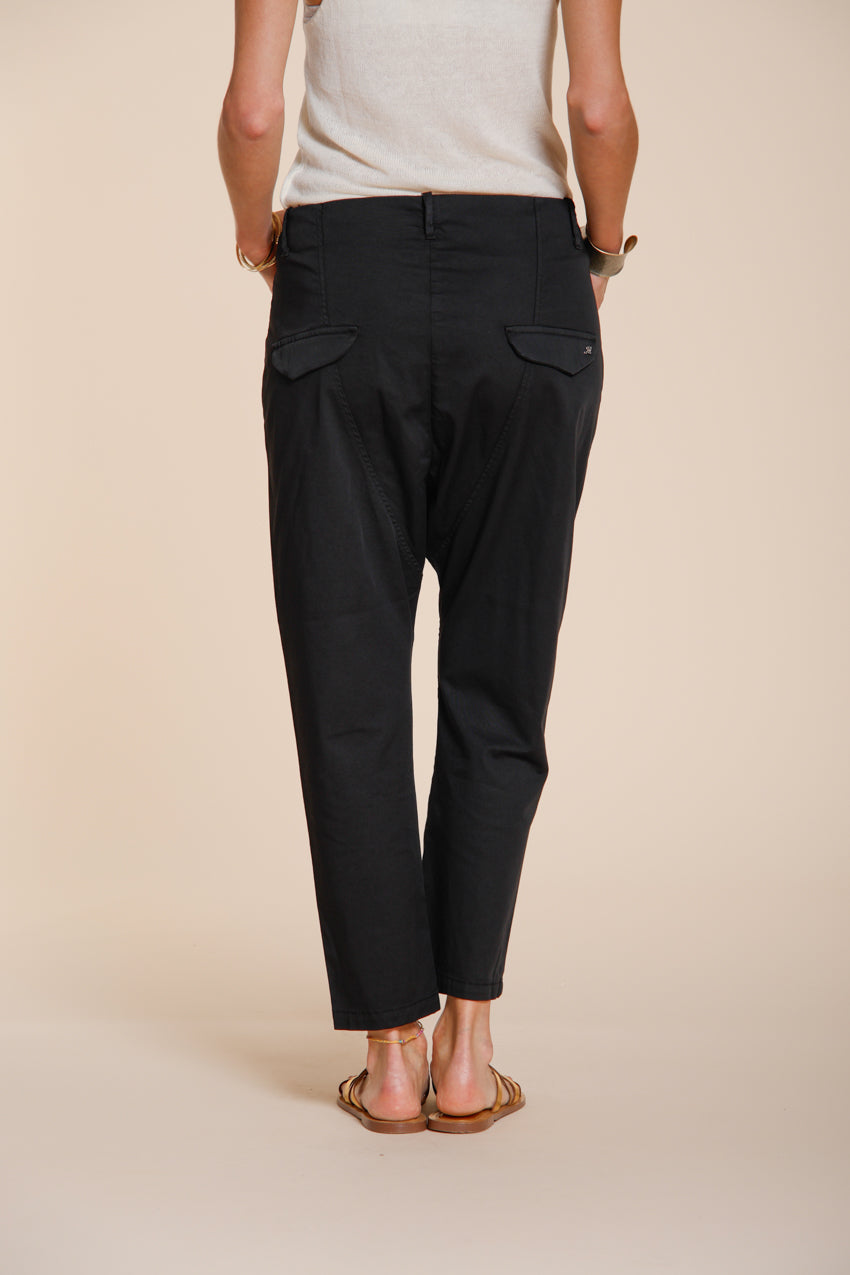 Malibu Jogger pantalone chino donna in gabardina carrot fit