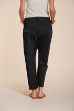 Malibu Jogger pantalone chino donna in gabardina carrot fit