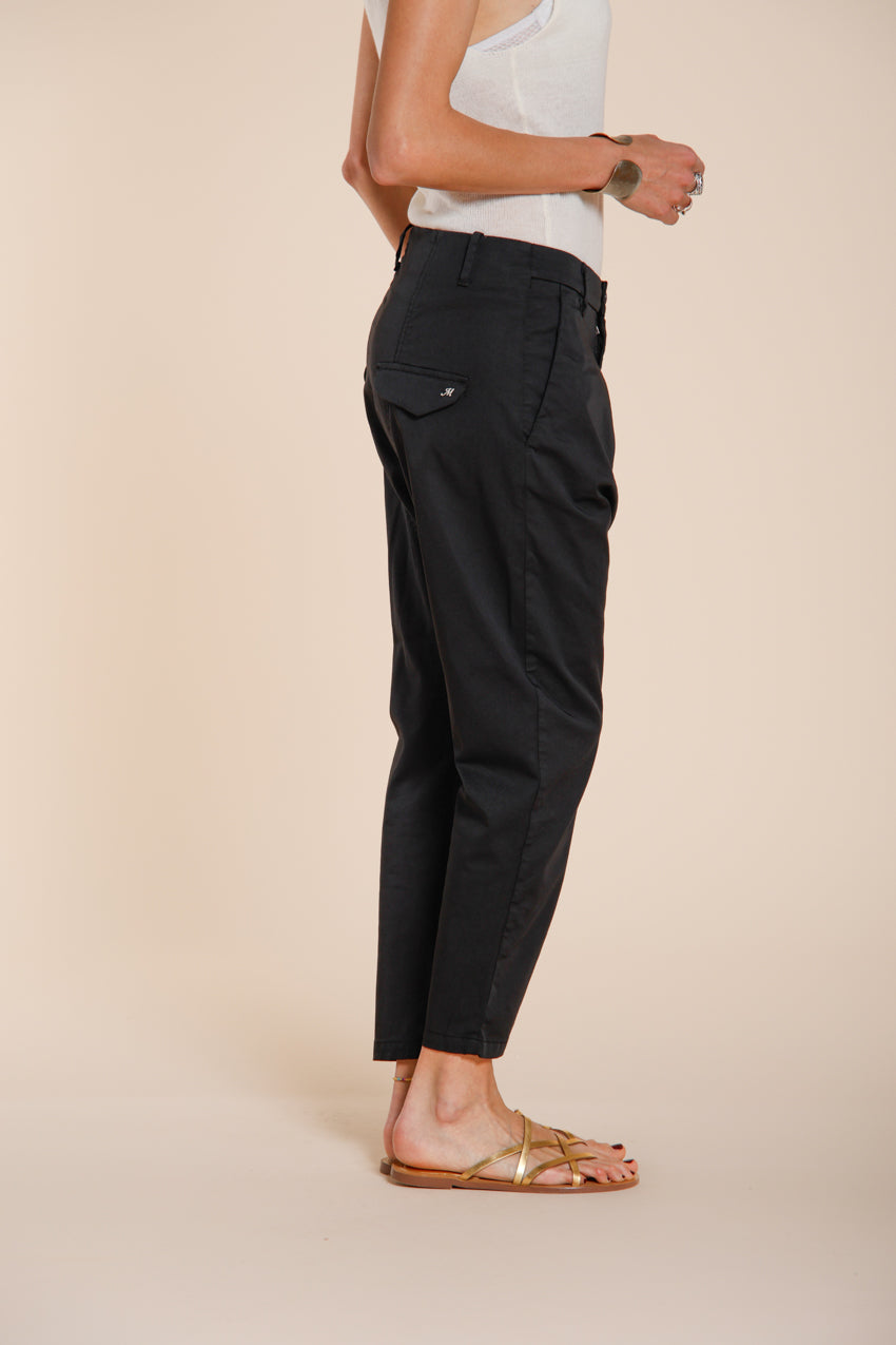 Malibu Jogger pantalone chino donna in gabardina carrot fit