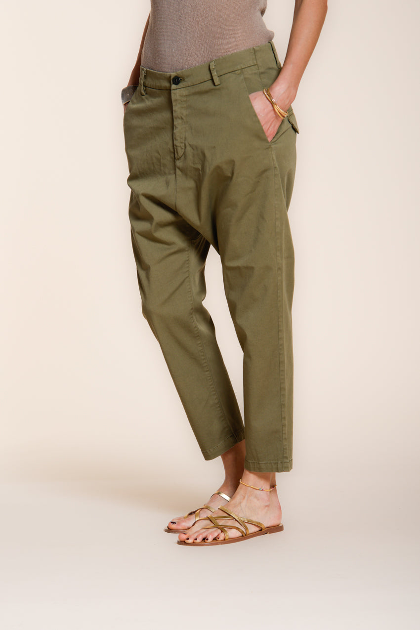 Malibu Jogger Hose Chino Damen aus Gabardine carrot fit