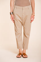 Malibu Jogger pantalone chino donna in gabardina carrot fit