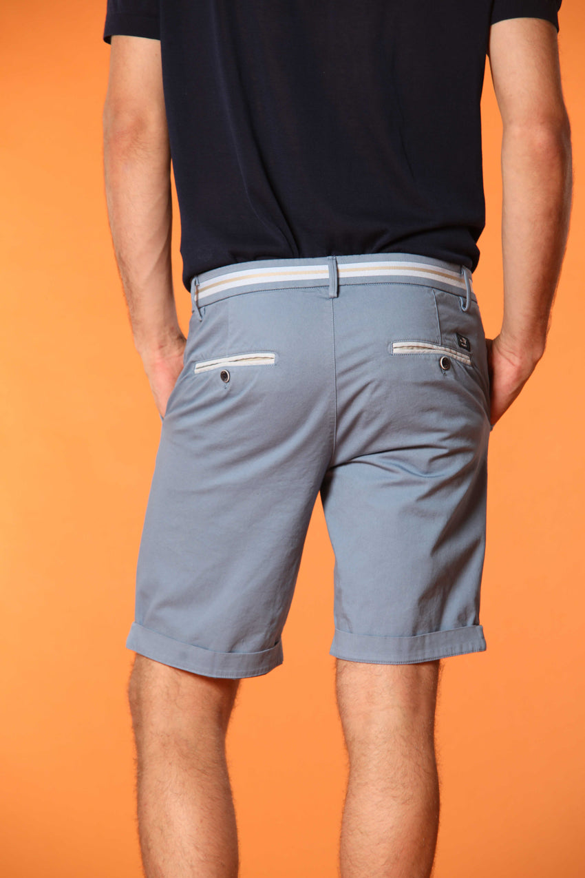 Torino Elegance bermuda chino uomo in raso stretch slim fit