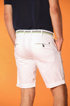 Milano Start bermuda chino uomo in raso stretch slim fit