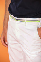 Milano Start bermuda chino uomo in raso stretch slim fit