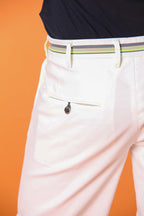 Milano Start bermuda chino uomo in raso stretch slim fit