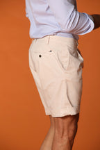 New York Time 1 Pinces bermuda chino uomo in cotone pima regular fit