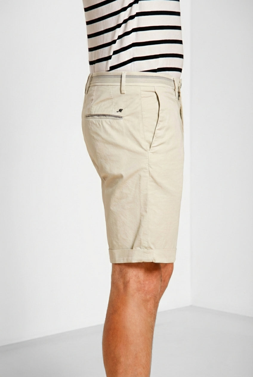 Torino City bermuda chino uomo in gabardina stretch regular fit