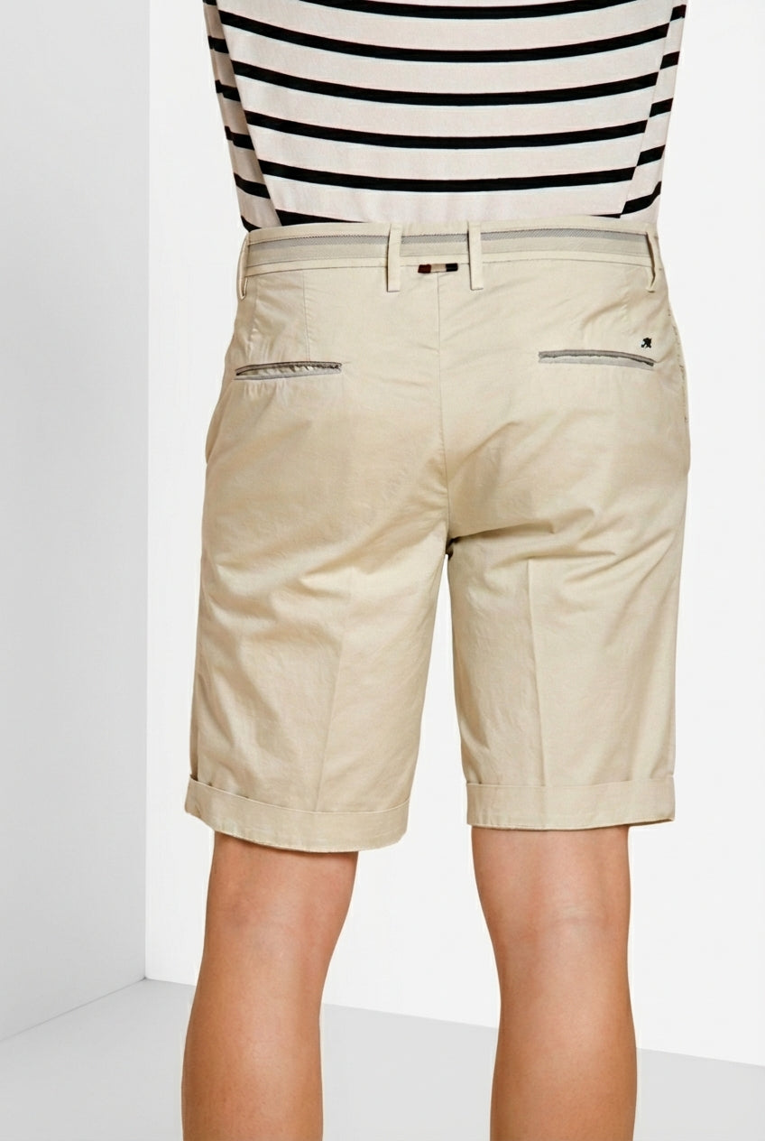 Torino City bermuda chino uomo in gabardina stretch regular fit