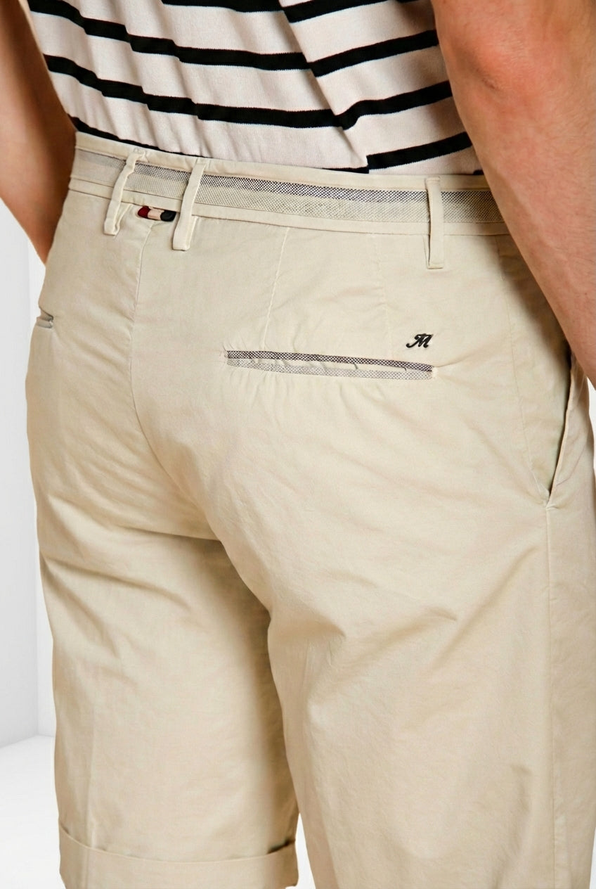 Torino City bermuda chino uomo in gabardina stretch regular fit