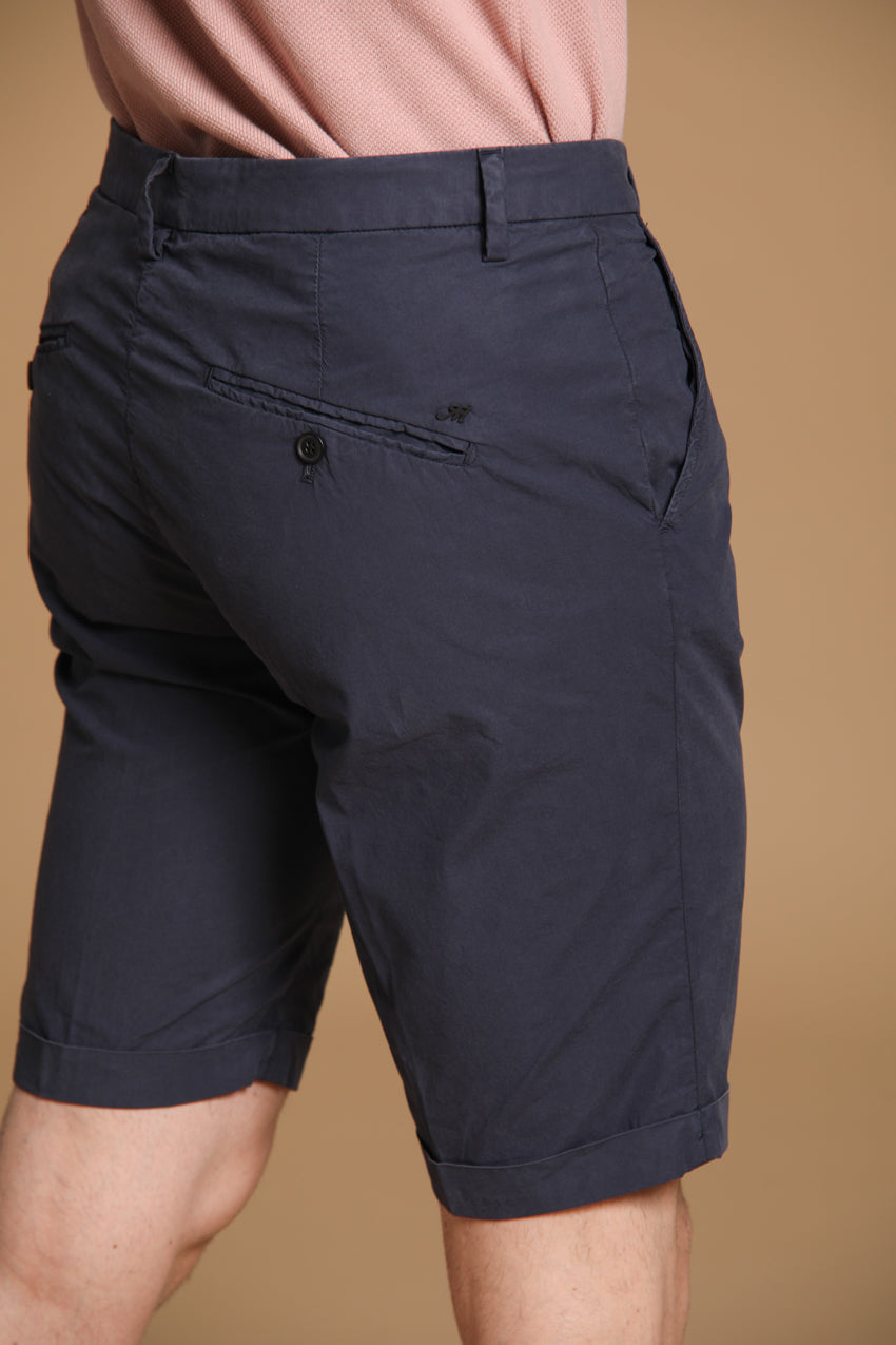 Osaka Bermuda chino uomo in tela paracadute di lyocell e cotone carrot fit