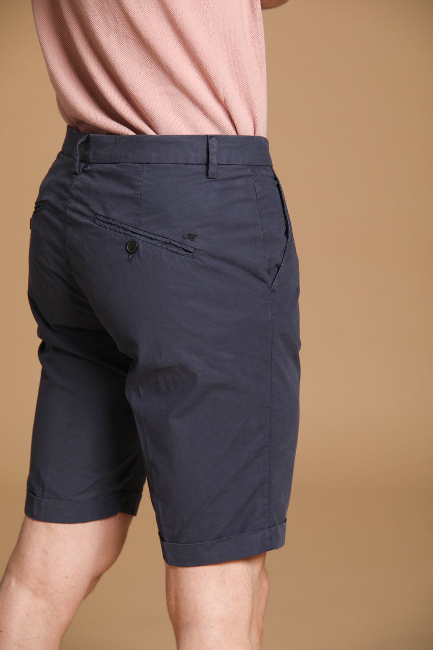 Osaka Bermuda chino uomo in tela paracadute di lyocell e cotone carrot fit