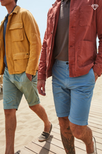 London bermuda chino uomo in cotone pima regular fit ①