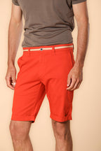 London Summer bermuda chino uomo in raso stretch regular fit