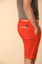 London Summer bermuda chino uomo in raso stretch regular fit