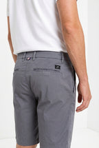 London bermuda chino uomo in gabardina stretch regular fit ①