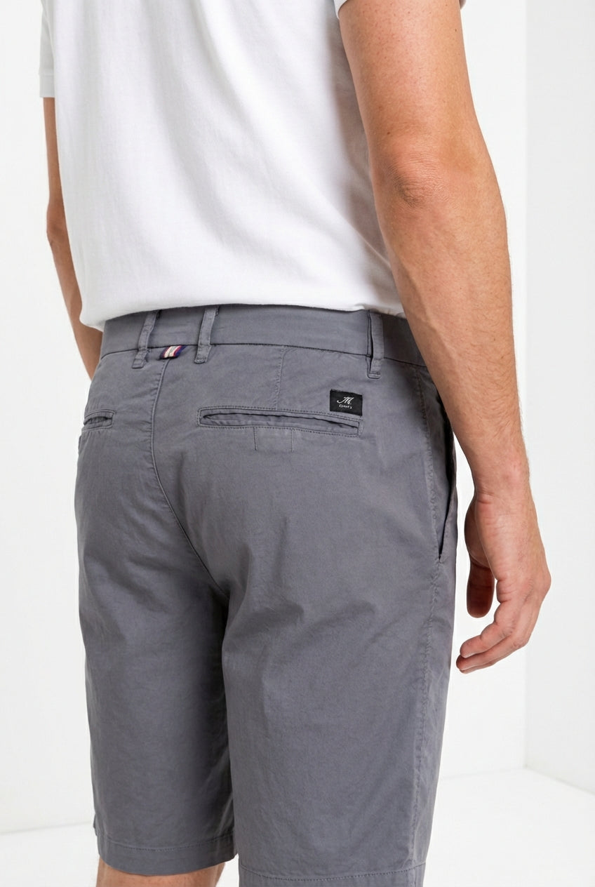 London bermuda chino uomo in gabardina stretch regular fit ①