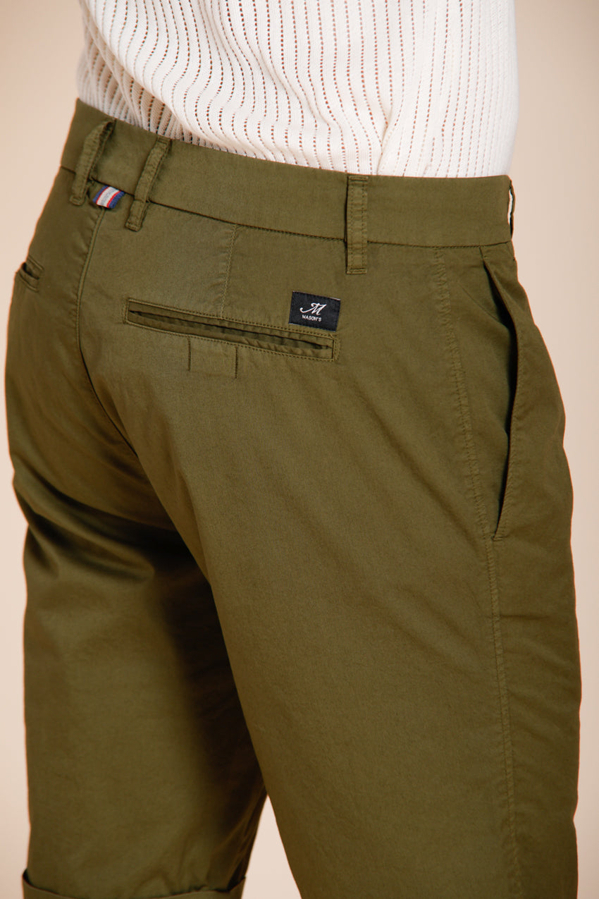 London bermuda chino uomo in gabardina stretch regular fit ①