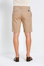 London bermuda chino uomo in gabardina stretch regular fit ①