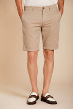 London bermuda chino uomo in gabardina stretch regular fit ①