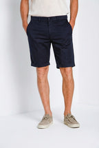 London bermuda chino uomo in gabardina stretch regular fit ①