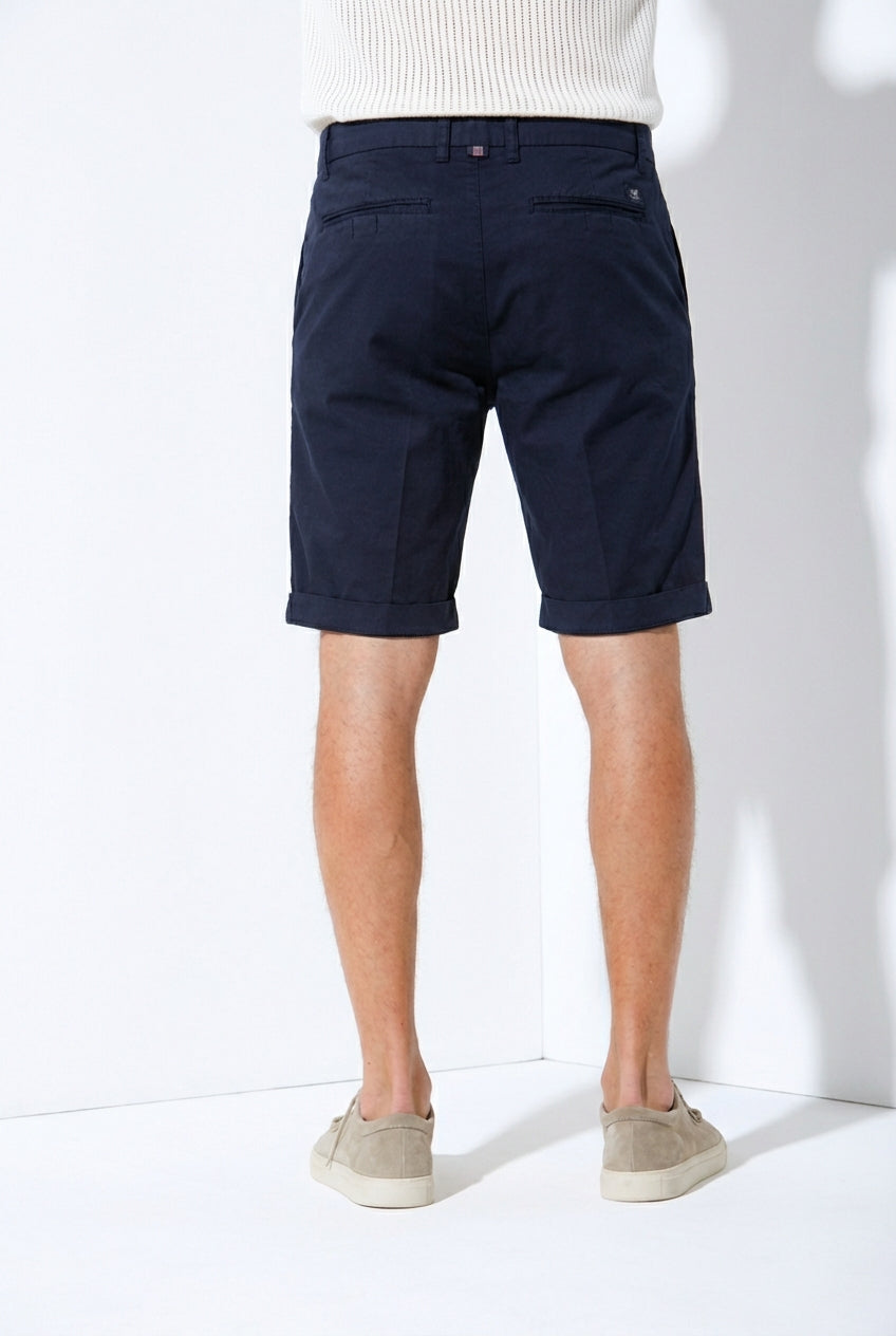 London bermuda chino uomo in gabardina stretch regular fit ①